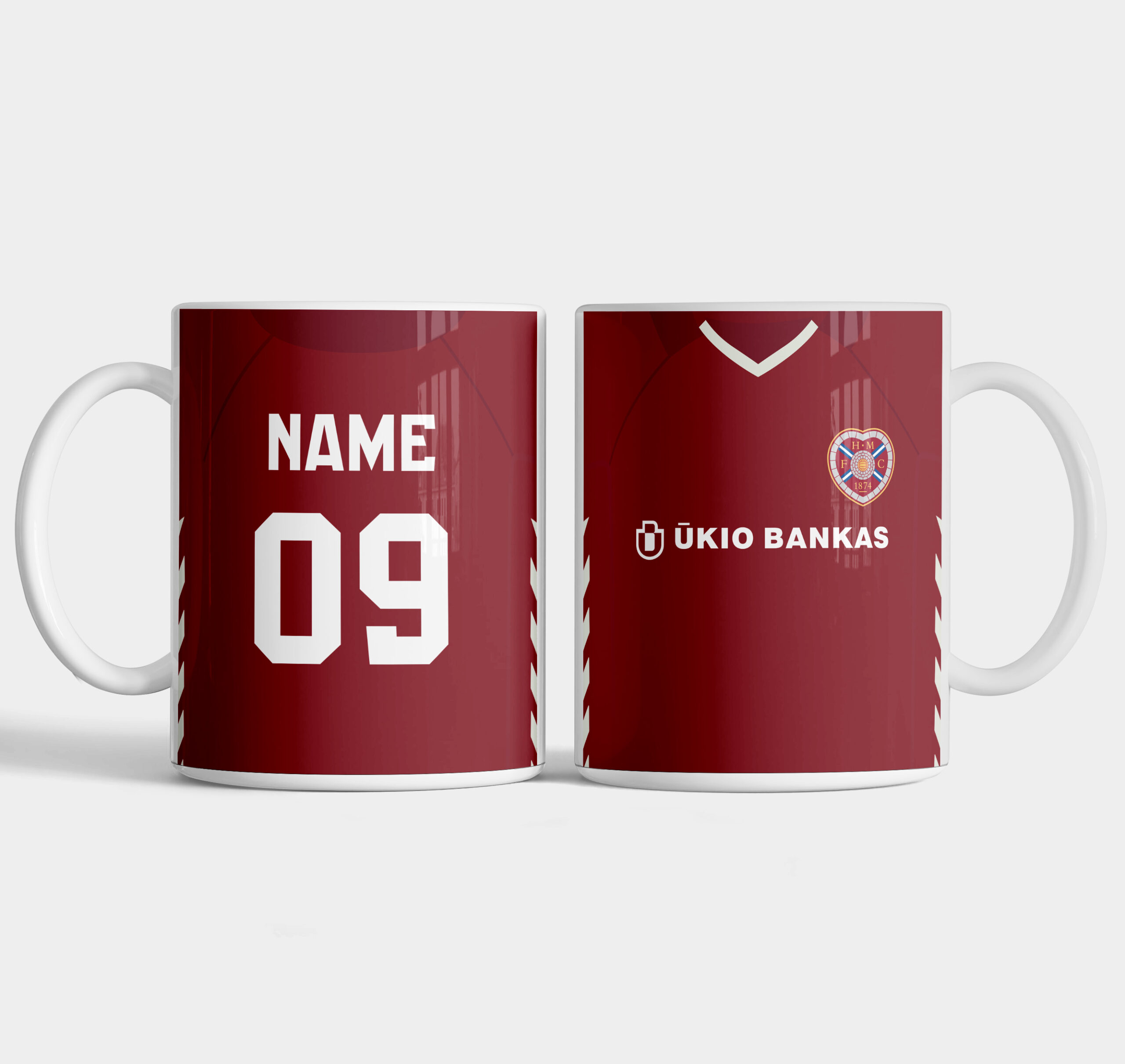 Hearts FC 05-06 Home Personalised Mug