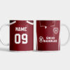 Hearts FC 09-10 Home Personalised Mug