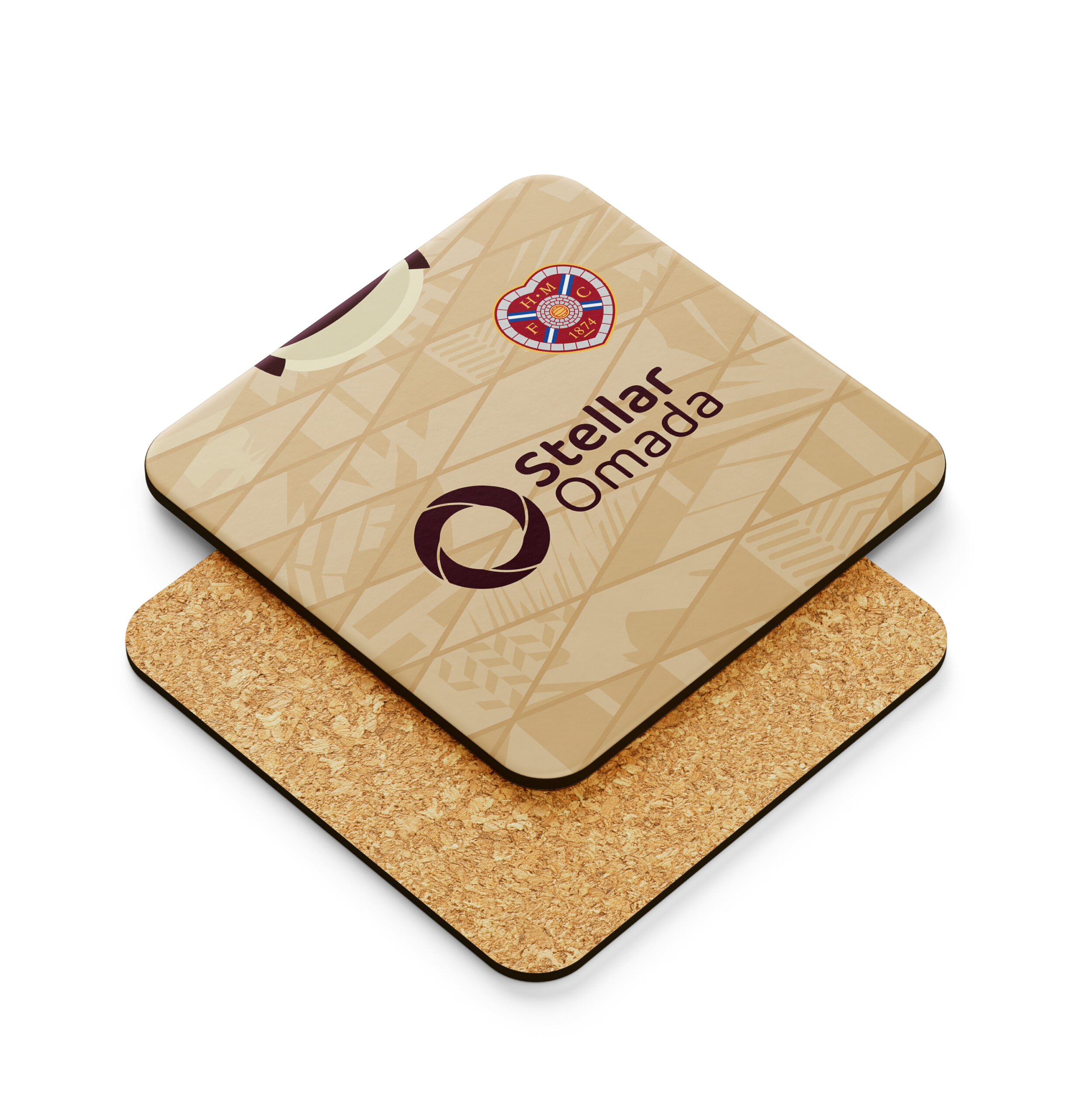 Hearts FC 24-25 Away Kit Coasters