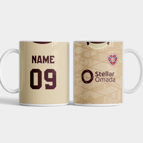 Hearts FC 24-25 Away Personalised Mug