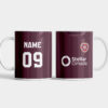 Hearts FC 24-25 Home Personalised Mug