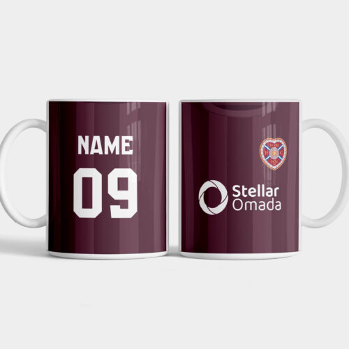 Hearts FC 24-25 Home Personalised Mug