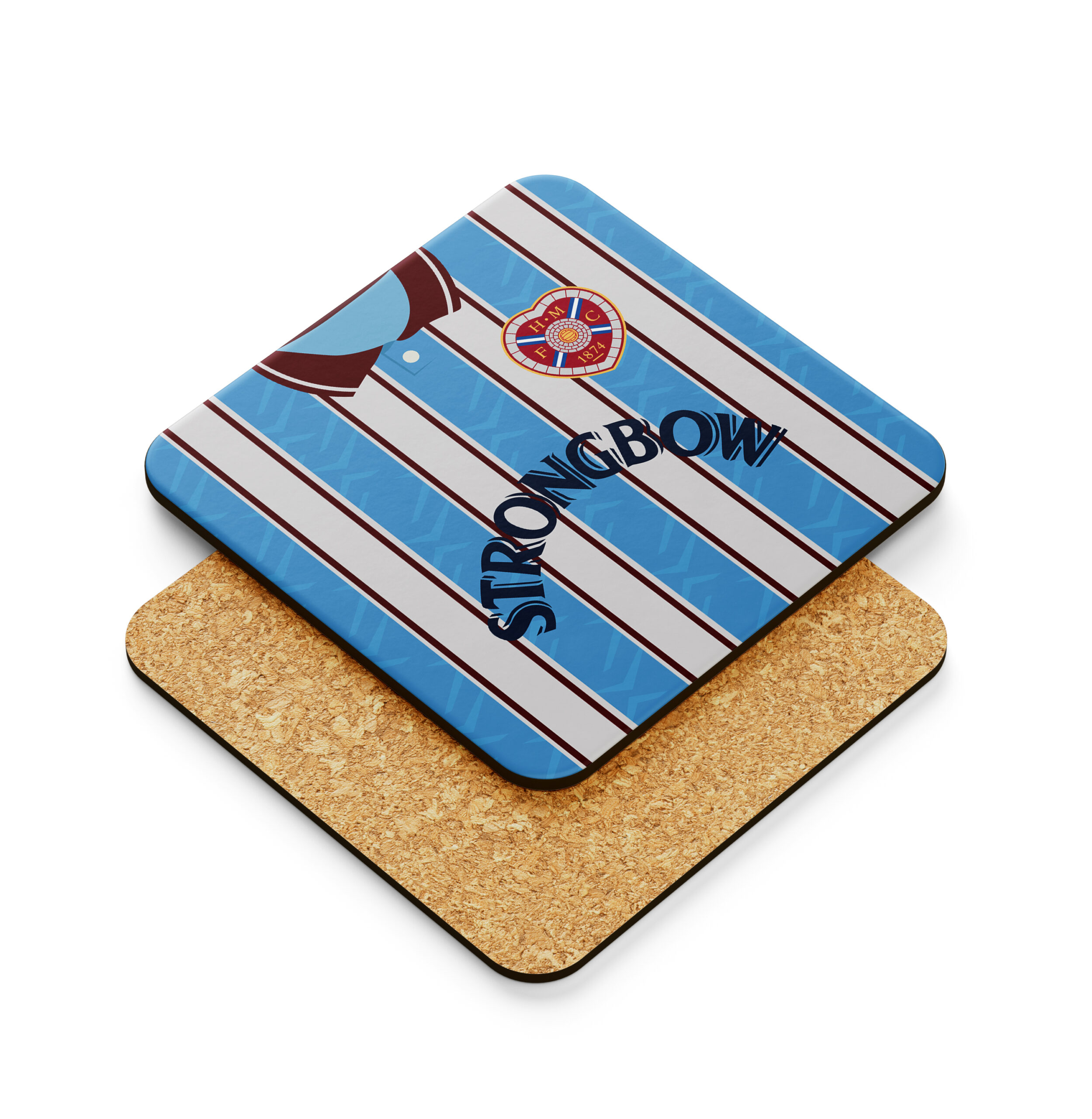 Hearts FC 95-96 Away Kit Coasters