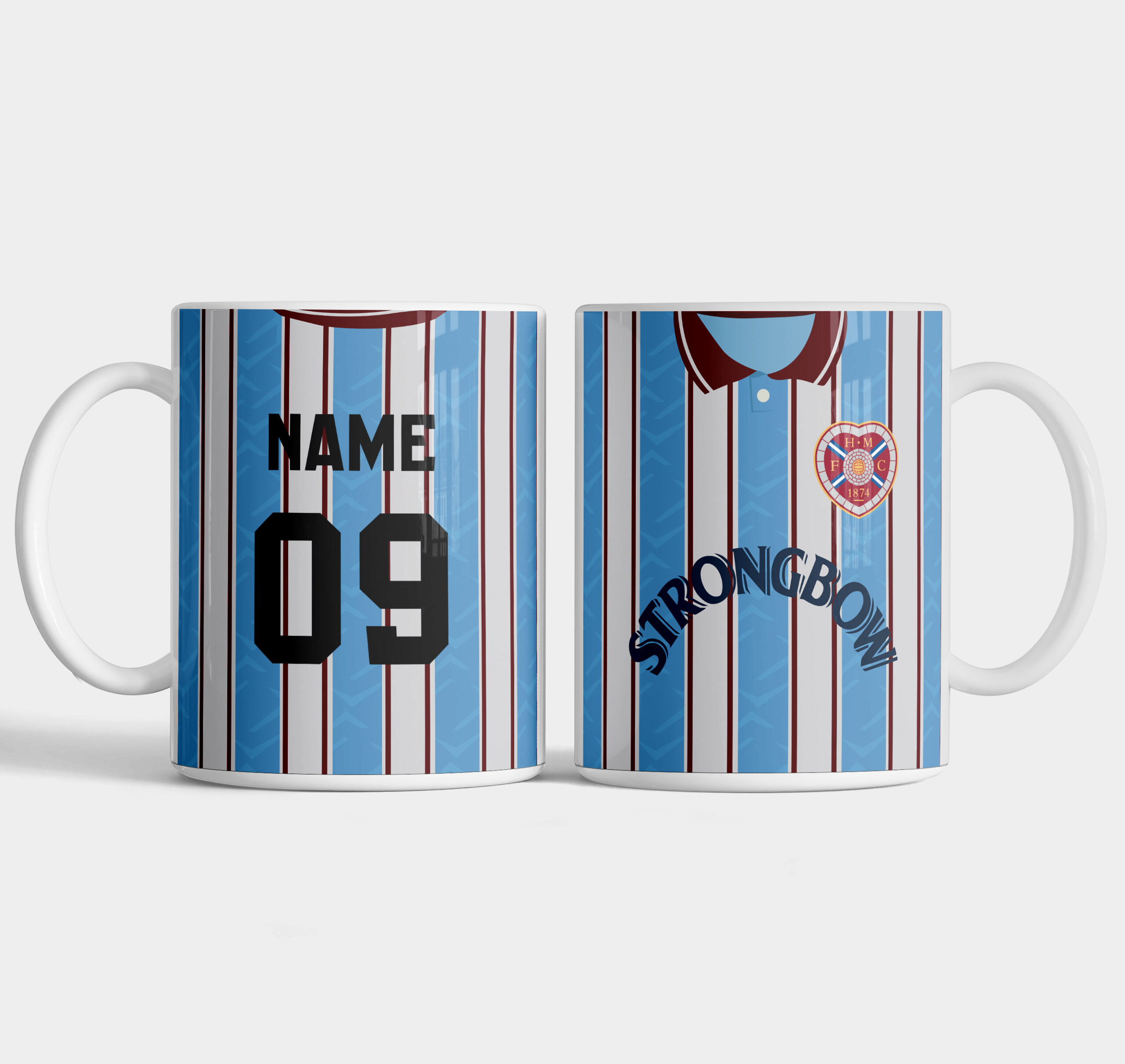 Hearts FC 95-96 Away Personalised Mug