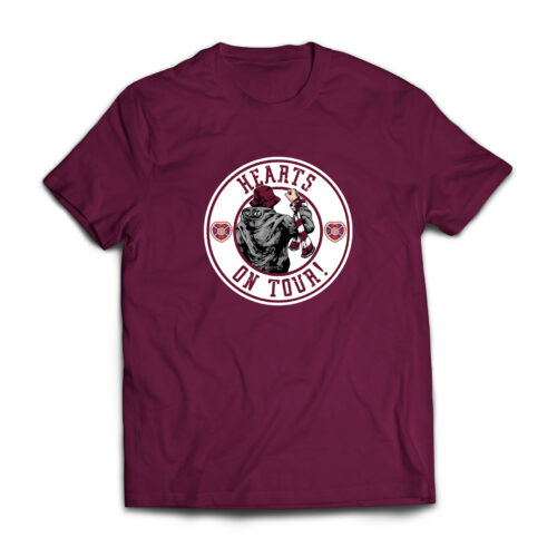 Hearts FC Football On Tour T-shirt Claret