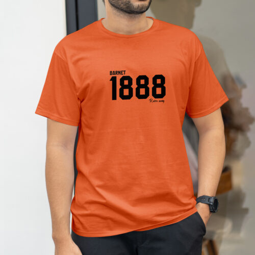 Barnet-Football-1888-Year-Retro-T-shirt-Orange
