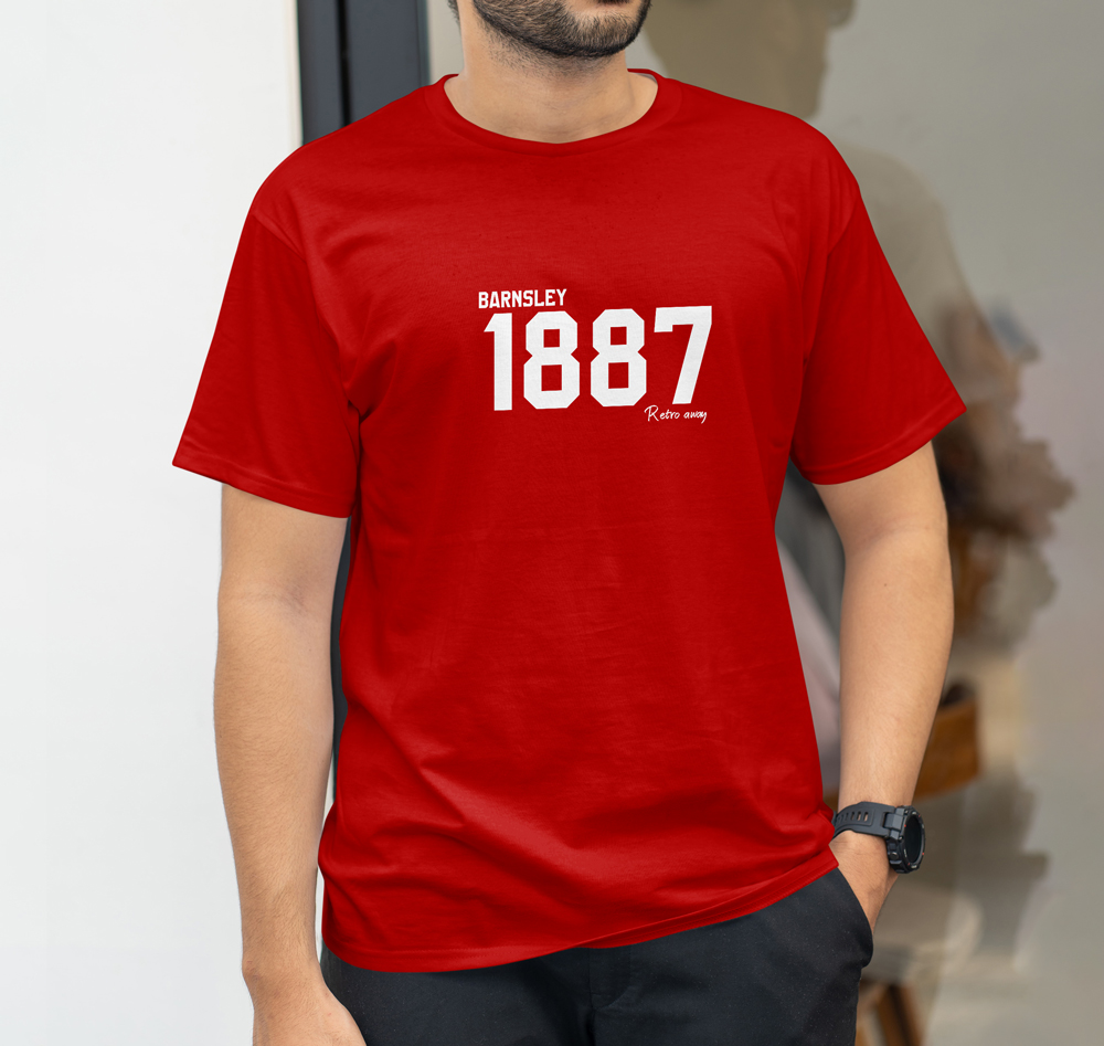 Barnsley-Football-1887-Year-Retro-T-shirt-Red