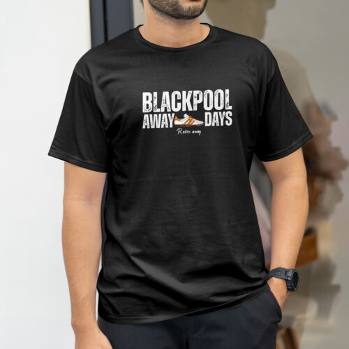 Blackpool--Terrace-Away-Days-T-Shirt-Black