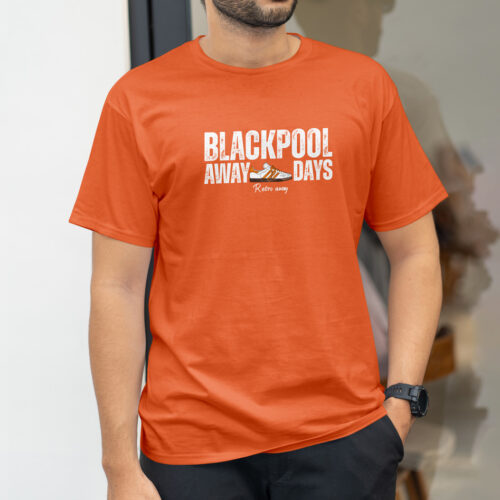 Blackpool--Terrace-Away-Days-T-Shirt-Orange