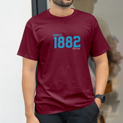 Burnley-Football-1882-Year-Retro-T-shirt-Claret