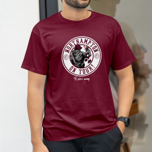 Northampton-Football-On-Tour--T-shirt-Burgundy