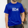 Peterborough-Football-1934-Year-Retro-T-shirt-Royal-Blue