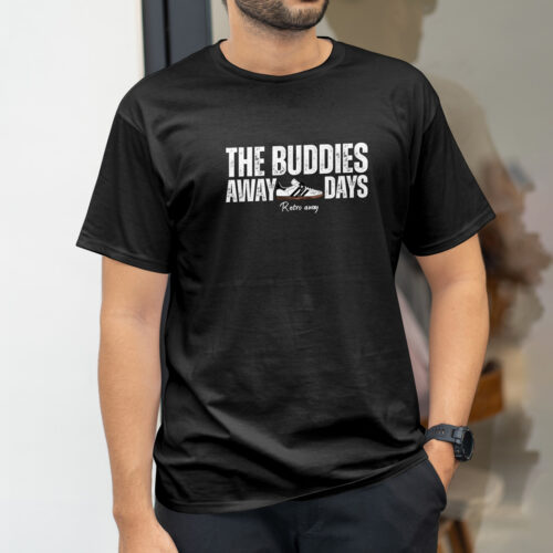 The-Buddies--Terrace-Away-Days-T-Shirt-Black